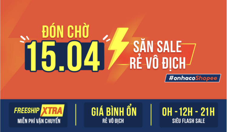 Săn sale vô địch Shopee Xtra 15.04